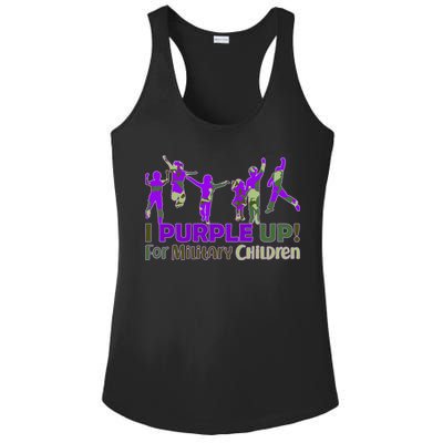 Purple Up For Military Children Camo Ladies PosiCharge Competitor Racerback Tank