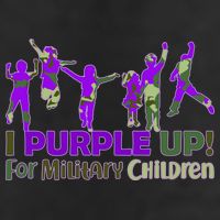 Purple Up For Military Children Camo 25L Jumbo Tote