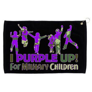 Purple Up For Military Children Camo Grommeted Golf Towel