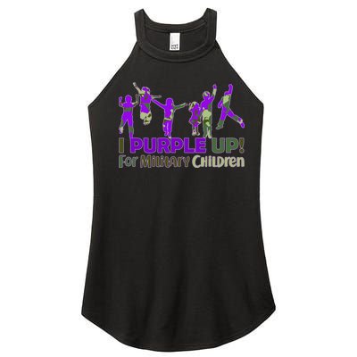 Purple Up For Military Children Camo Women’s Perfect Tri Rocker Tank