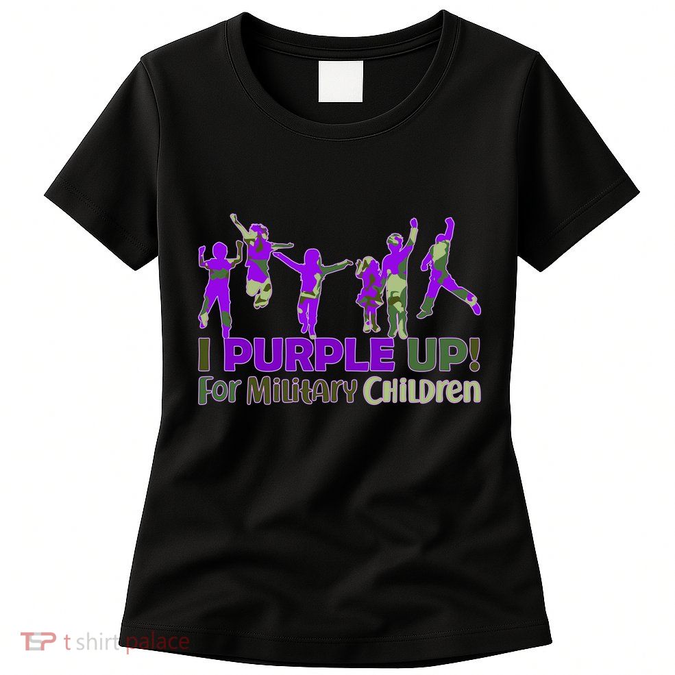 Purple Up For Military Children Camo Women's T-Shirt