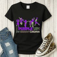 Purple Up For Military Children Camo Womens T-Shirt
