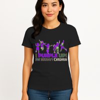Purple Up For Military Children Camo Womens T-Shirt