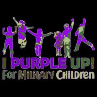 Purple Up For Military Children Camo Womens T-Shirt