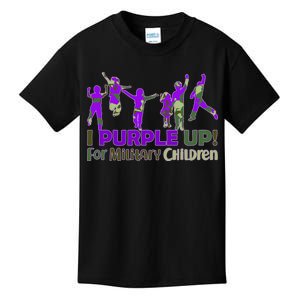 Purple Up For Military Children Camo Kids T-Shirt