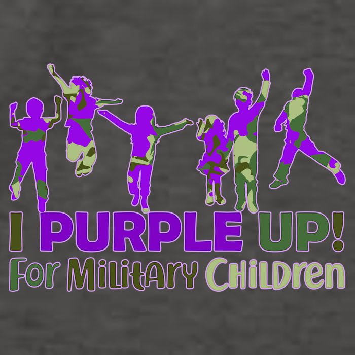 Purple Up For Military Children Camo Vector Backpack