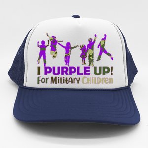 Purple Up For Military Children Camo Trucker Hat