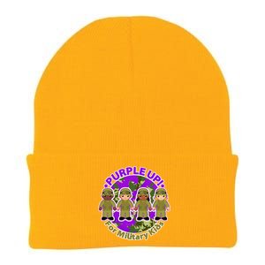 Purple Up! For Military Kids Knit Cap Winter Beanie