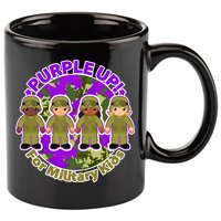 Purple Up! For Military Kids 11oz C Handle Ceramic Mug