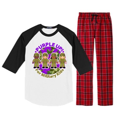 Purple Up! For Military Kids Raglan Sleeve Pajama Set