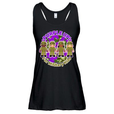 Purple Up! For Military Kids Ladies Essential Flowy Tank