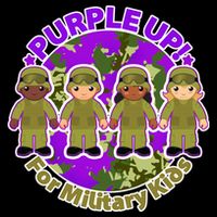 Purple Up! For Military Kids Flat Bill Trucker Hat
