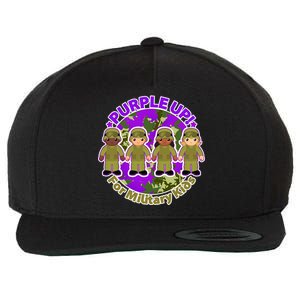 Purple Up! For Military Kids Wool Snapback Cap