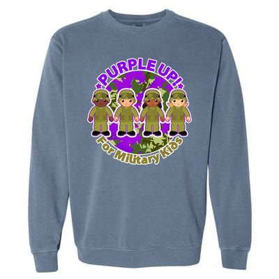 Purple Up! For Military Kids Garment-Dyed Sweatshirt