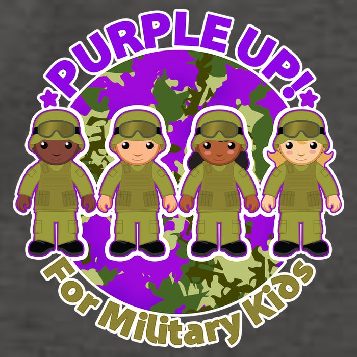 Purple Up! For Military Kids Vector Backpack