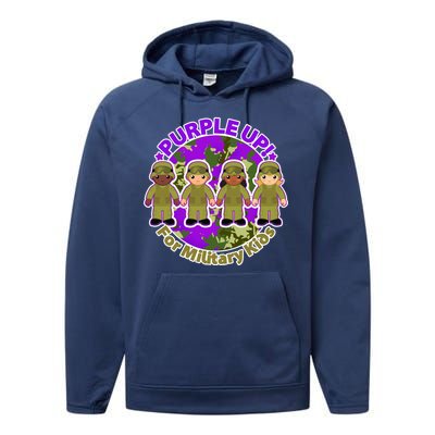 Purple Up! For Military Kids Performance Fleece Hoodie