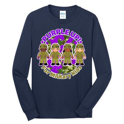 Purple Up! For Military Kids Tall Long Sleeve T-Shirt