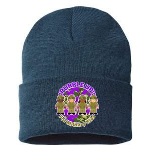 Purple Up! For Military Kids Sustainable Knit Beanie