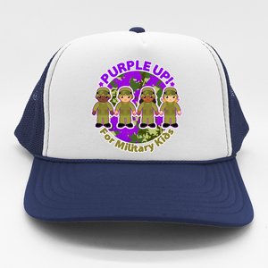 Purple Up! For Military Kids Trucker Hat