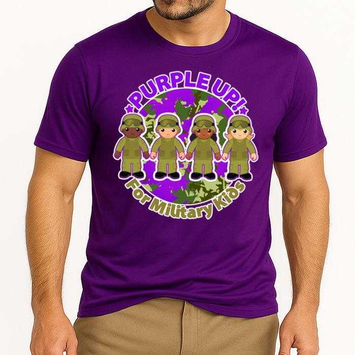 Purple Up! For Military Kids Cooling Performance Crew T-Shirt