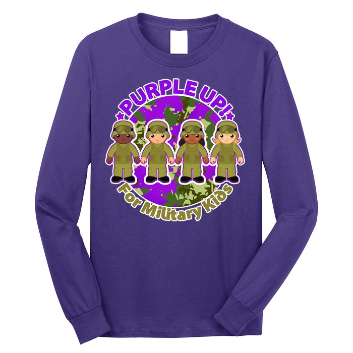 Purple Up! For Military Kids Long Sleeve Shirt
