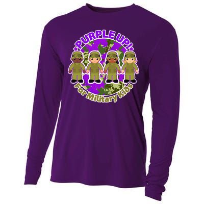 Purple Up! For Military Kids Cooling Performance Long Sleeve Crew