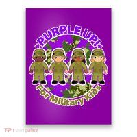 Purple Up! For Military Kids Poster