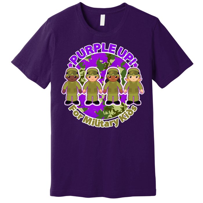 Purple Up! For Military Kids Premium T-Shirt