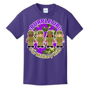 Purple Up! For Military Kids Kids T-Shirt