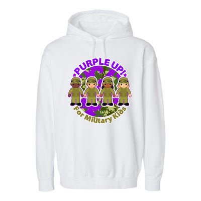 Purple Up! For Military Kids Garment-Dyed Fleece Hoodie