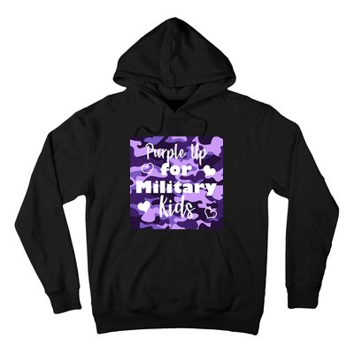 Purple Up For Military Kids Awareness Hoodie