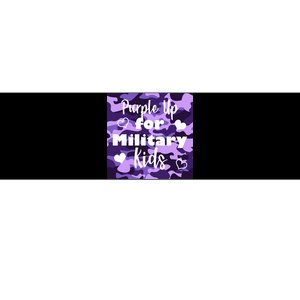 Purple Up For Military Kids Awareness Bumper Sticker