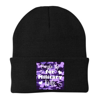 Purple Up For Military Kids Awareness Beanie