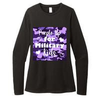 Purple Up For Military Kids Awareness Womens CVC Long Sleeve Shirt