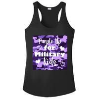 Purple Up For Military Kids Awareness Ladies PosiCharge Competitor Racerback Tank