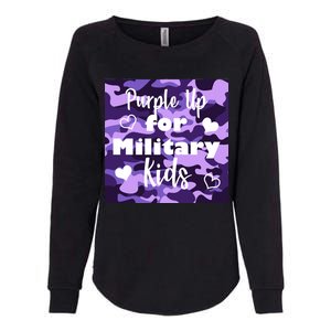 Purple Up For Military Kids Awareness Womens California Wash Sweatshirt