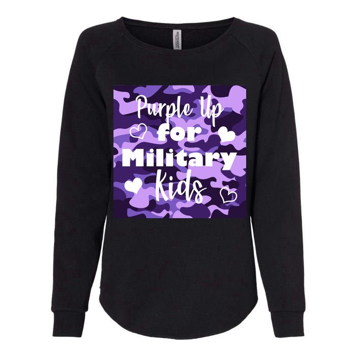 Purple Up For Military Kids Awareness Womens California Wash Sweatshirt