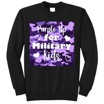 Purple Up For Military Kids Awareness Tall Sweatshirt