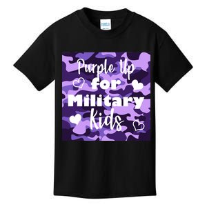 Purple Up For Military Kids Awareness Kids T-Shirt