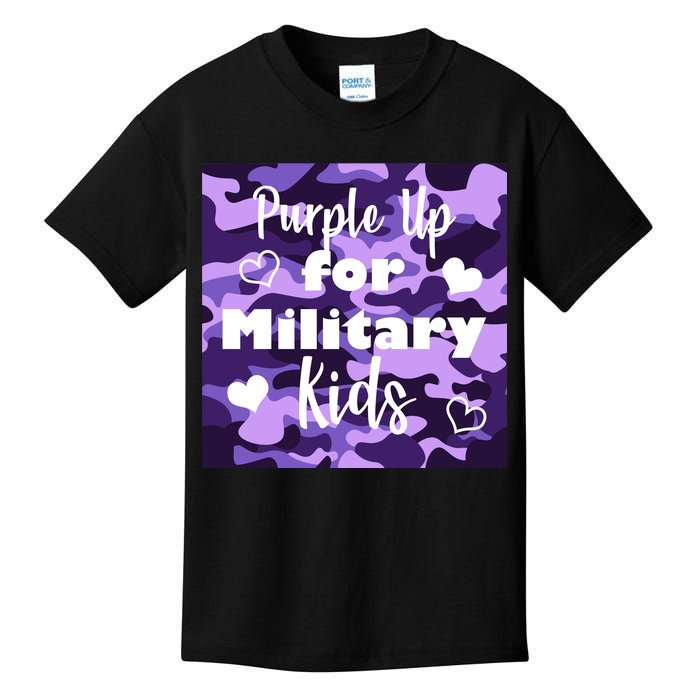 Purple Up For Military Kids Awareness Kids T-Shirt