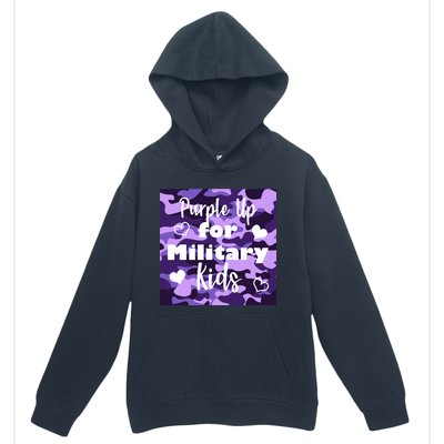 Purple Up For Military Kids Awareness Urban Pullover Hoodie