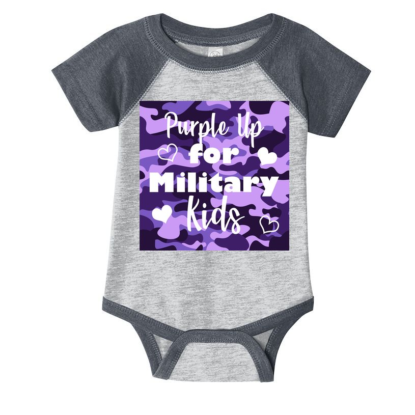 Purple Up For Military Kids Awareness Infant Baby Jersey Bodysuit