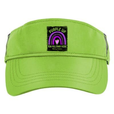 Purple Up For Military Kids Military Children Purple Rainbow Adult Drive Performance Visor