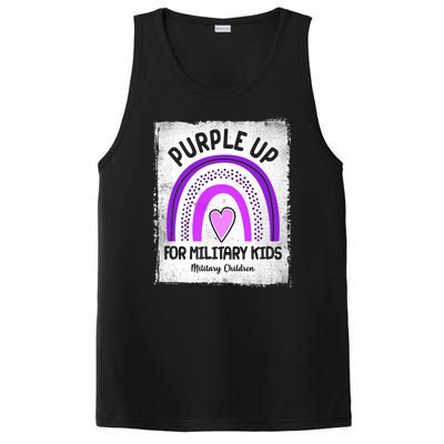 Purple Up For Military Kids Military Children Purple Rainbow PosiCharge Competitor Tank