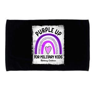 Purple Up For Military Kids Military Children Purple Rainbow Microfiber Hand Towel