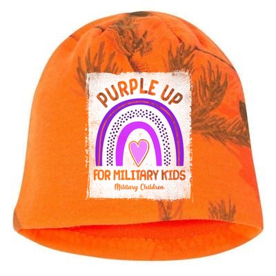 Purple Up For Military Kids Military Children Purple Rainbow Kati - Camo Knit Beanie