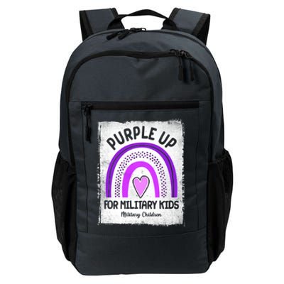 Purple Up For Military Kids Military Children Purple Rainbow Daily Commute Backpack