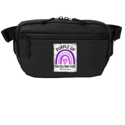 Purple Up For Military Kids Military Children Purple Rainbow Crossbody Pack