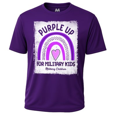 Purple Up For Military Kids Military Children Purple Rainbow Performance Shirt