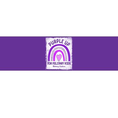 Purple Up For Military Kids Military Children Purple Rainbow Bumper Sticker